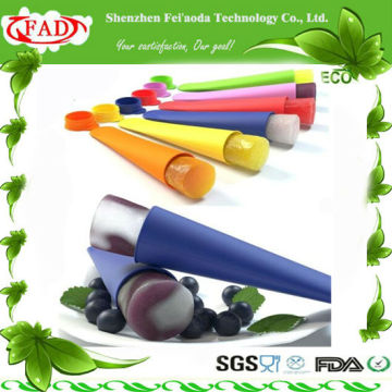 6Pcs Multicolore Silicone Popsicle Frozen Ice Pop Moule